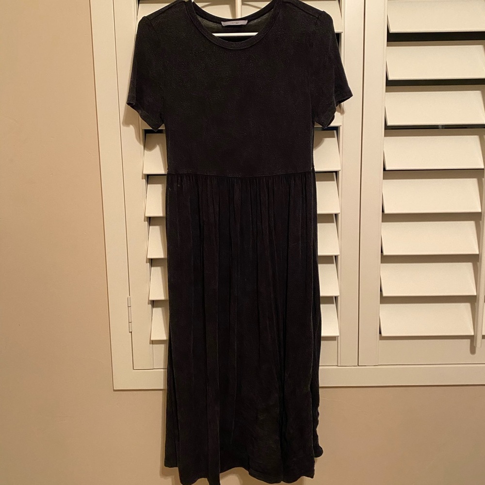 Distressed midi dress